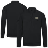 Philadelphia Flyers Levelwear Copper Upright Quarter-Zip Pullover - Black | US 203415670