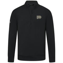 Philadelphia Flyers Levelwear Copper Upright Quarter-Zip Pullover - Black | US 203415670