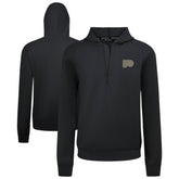 Philadelphia Flyers Levelwear Technic Quarter-Zip Pullover Hoodie - Black | US 203415700