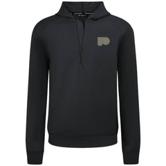 Philadelphia Flyers Levelwear Technic Quarter-Zip Pullover Hoodie - Black | US 203415700