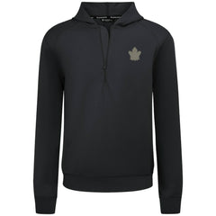 Toronto Maple Leafs Levelwear Technic Quarter-Zip Pullover Hoodie - Black | US 203415702
