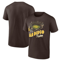 San Diego Padres Brown Home Stadium T-Shirt T-shirts