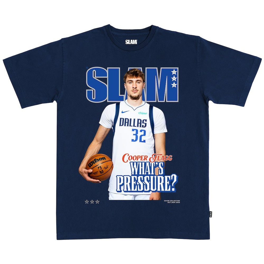 Cooper Flagg Dallas Mavericks SLAM Unisex Cover T-Shirt Navy outlet