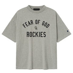Colorado Rockies Fear of God x MLB 90's Fit T-Shirt - Heather Gray T-shirts