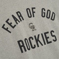 Colorado Rockies Fear of God x MLB 90's Fit T-Shirt - Heather Gray T-shirts