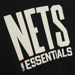 Brooklyn Nets Fear of God x NBA Macao Sport Fit Hoodie Black/Heather Gray