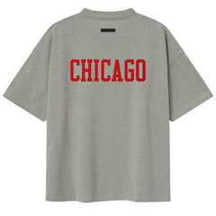 Chicago Bulls Fear of God x NBA Unisex 90s T-Shirt Heather Gray