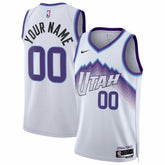 Utah Jazz Unisex Swingman Custom Jersey Association Edition White - Nike