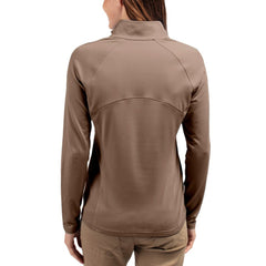 San Francisco Giants Cutter & Buck Women's Adapt Eco Knit Stretch Half-Zip Pullover - Brown Pullover