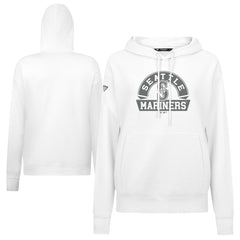 Seattle Mariners Levelwear Women's Adorn Banner Arch Hoodie - White Hoodies