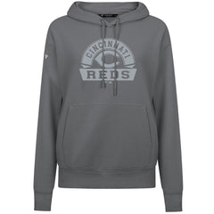 Cincinnati Reds Levelwear Women's Adorn Banner Arch Hoodie - Stone Hoodies