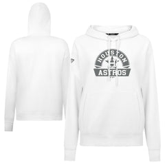 Houston Astros Levelwear Women's Adorn Banner Arch Hoodie - White Hoodies