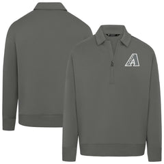 Arizona Diamondbacks Levelwear Women's Canmore Chenille Logo Quarter-Zip Top - Stone Tops