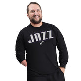 Utah Jazz G-III Sports by Carl Banks Adaptive Printed Mesh Effect Long Sleeve T-Shirt Black outlet