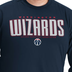 Washington Wizards G-III Sports by Carl Banks Adaptive Printed Mesh Effect Long Sleeve T-Shirt Navy outlet