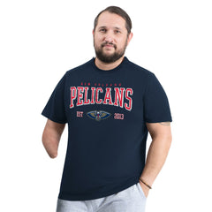 New Orleans Pelicans G-III Sports by Carl Banks Adaptive Classic Team Spirit Short Sleeve T-Shirt Navy outlet