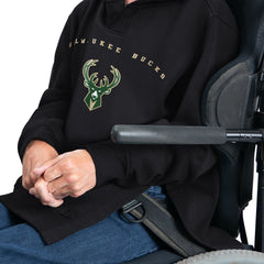 Milwaukee Bucks G-III Sports by Carl Banks Adaptive Team Arc Fleece Hoodie Black