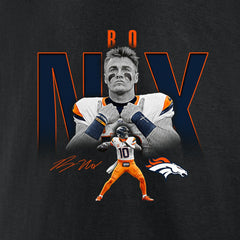 Bo Nix Denver Broncos Humble Shadow Player Graphic T-Shirt - Black T-shirts