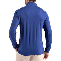 Buffalo Bills Cutter & Buck Coastline Epic Comfort Recycled Quarter-Zip Pullover - Royal Pullover