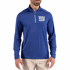 New York Giants Cutter & Buck Coastline Epic Comfort Recycled Quarter-Zip Pullover - Royal Pullover
