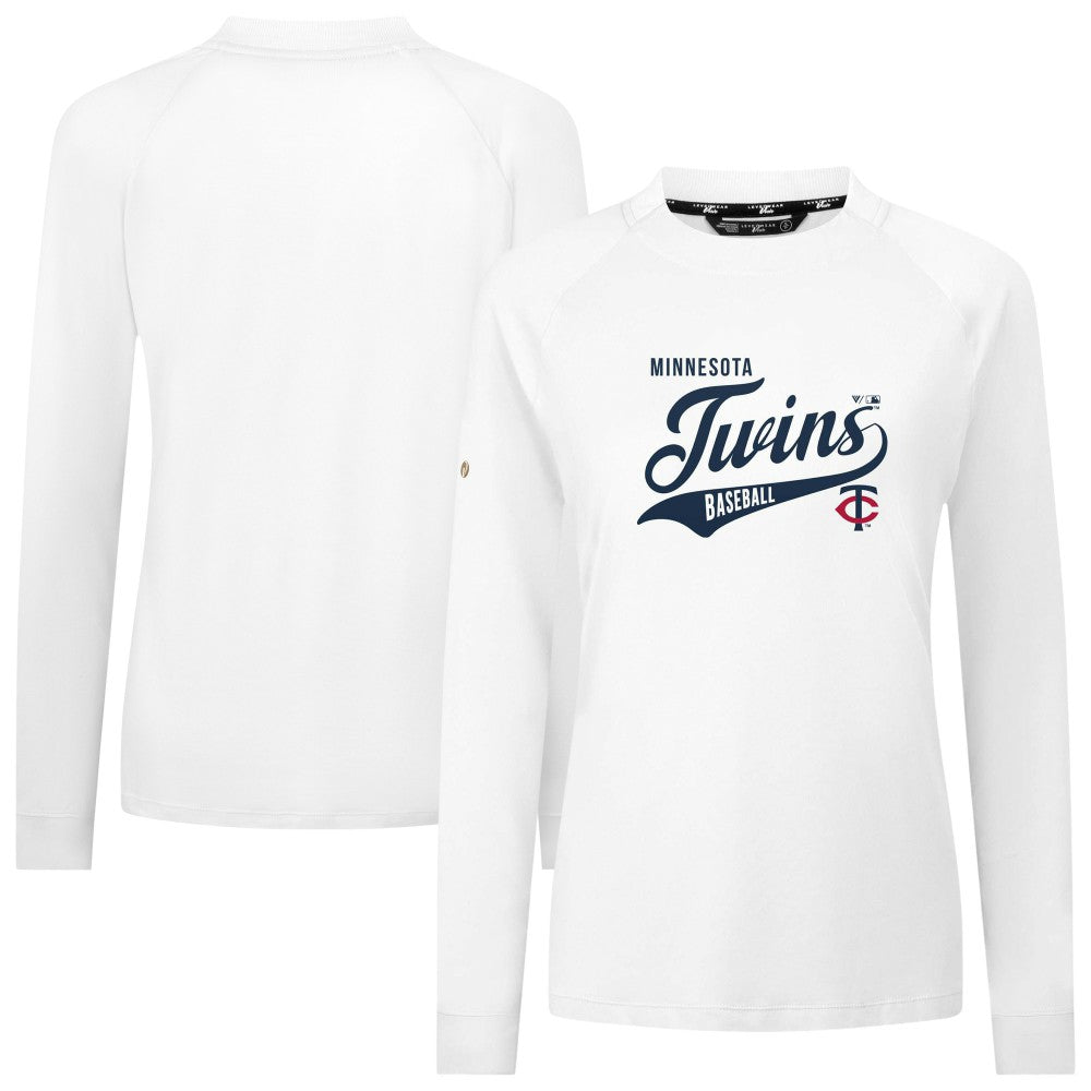Minnesota Twins Levelwear Women's Slender Glide T-Shirt - White T-shirts