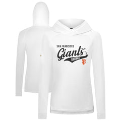San Francisco Giants Levelwear Women's Slender Glide Raglan Hoodie - White Hoodies