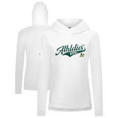 Athletics Levelwear Women's Slender Glide Raglan Hoodie - White Hoodies