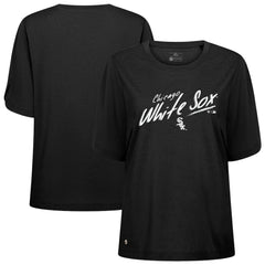 Chicago White Sox Levelwear Women's Bloom Sizzle T-Shirt - Black T-shirts