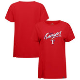 Texas Rangers Levelwear Women's Influx Sizzle T-Shirt - Red T-shirts