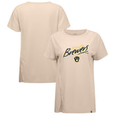 Milwaukee Brewers Levelwear Women's Influx Sizzle T-Shirt - Khaki T-shirts