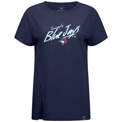 Toronto Blue Jays Levelwear Women's Influx Sizzle T-Shirt - Navy T-shirts