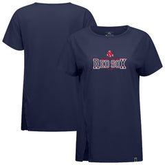 Boston Red Sox Levelwear Women's Influx Journey T-Shirt - Navy T-shirts