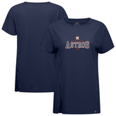 Houston Astros Levelwear Women's Influx Journey T-Shirt - Navy T-shirts