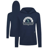 Seattle Mariners Levelwear Women's Relay Banner Arch Long Sleeve T-Shirt Hoodie - Navy Hoodies