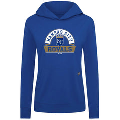 Kansas City Royals Levelwear Women's Relay Banner Arch Long Sleeve T-Shirt Hoodie - Royal Hoodies