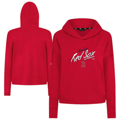 Boston Red Sox Levelwear Women's Sweet Sizzle Tri-Blend Hoodie - Red Hoodies
