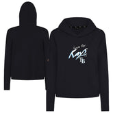 Tampa Bay Rays Levelwear Women's Sweet Sizzle Tri-Blend Hoodie - Black Hoodies