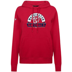 Washington Nationals Levelwear Women's Adorn Banner Arch Hoodie - Red Hoodies