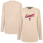 Texas Rangers Levelwear Women's Oversized Beaudry Sizzle Top - Khaki Tops