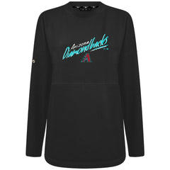 Arizona Diamondbacks Levelwear Women's Oversized Beaudry Sizzle Top - Black Tops