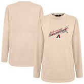 Arizona Diamondbacks Levelwear Women's Oversized Beaudry Sizzle Top - Khaki Tops