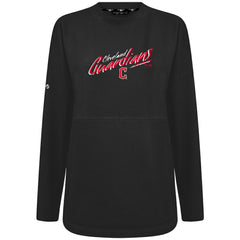 Cleveland Guardians Levelwear Women's Oversized Beaudry Sizzle Top - Black Tops