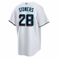 Kyle Stowers Miami Marlins Nike Youth Home Replica Jersey - White Jerseys