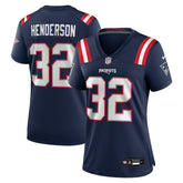 TreVeyon Henderson New England Patriots Women's Game Jersey - Navy Jerseys