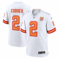 Emeka Egbuka '76 Tampa Bay Buccaneers Alternate 50th Season Game Jersey - '76 White Jerseys