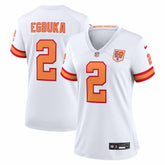 Emeka Egbuka '76 Tampa Bay Buccaneers Women's Alternate 50th Season Game Jersey - White Jerseys