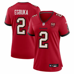 Emeka Egbuka Tampa Bay Buccaneers Women's Team 50th Season Game Jersey - Red Jerseys