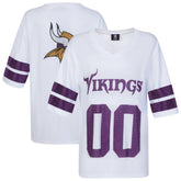 Minnesota Vikings Cuce Women's Rhinestone V-Neck Tunic - White