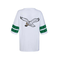 Philadelphia Eagles Cuce Women's Rhinestone V-Neck Tunic - White