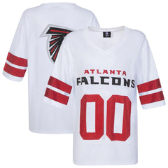 Atlanta Falcons Cuce Women's Rhinestone V-Neck Tunic - White